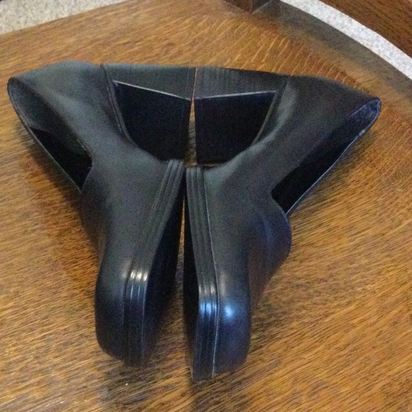 Bata Square Toe Chunky Heels - Picture 4 of 13